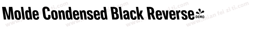 Molde Condensed Black Reverse字体转换